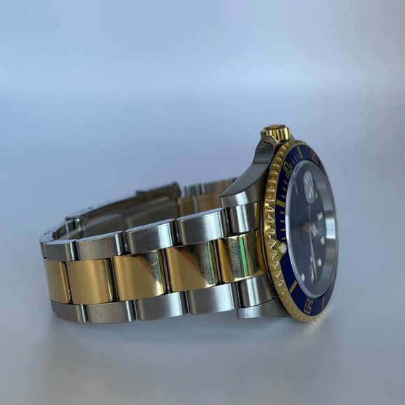 Rolex Submariner Two-Tone 18KY Gold & Stainless-Steel Oyster Band 16613 - Picture 5 of 5